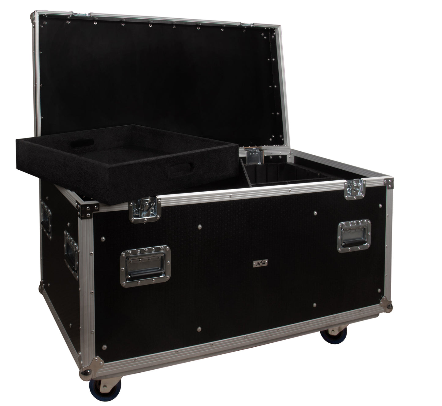 Case Luz FLIGHT W. COMPARTMENTS FOR CABLES, W. CASTORS