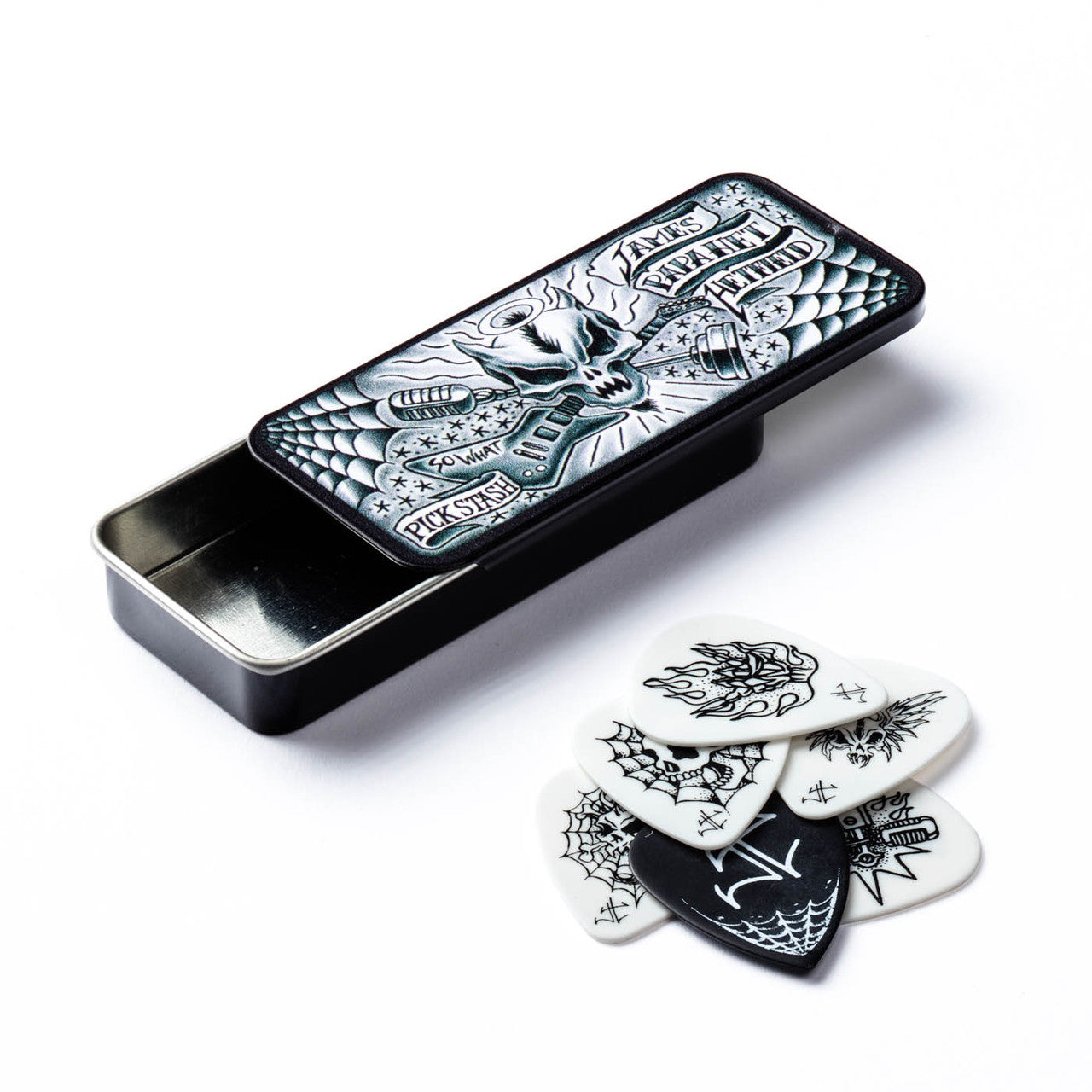 Caixa em metal com 6 palhetas JAMES HETFIELD JPH01T088