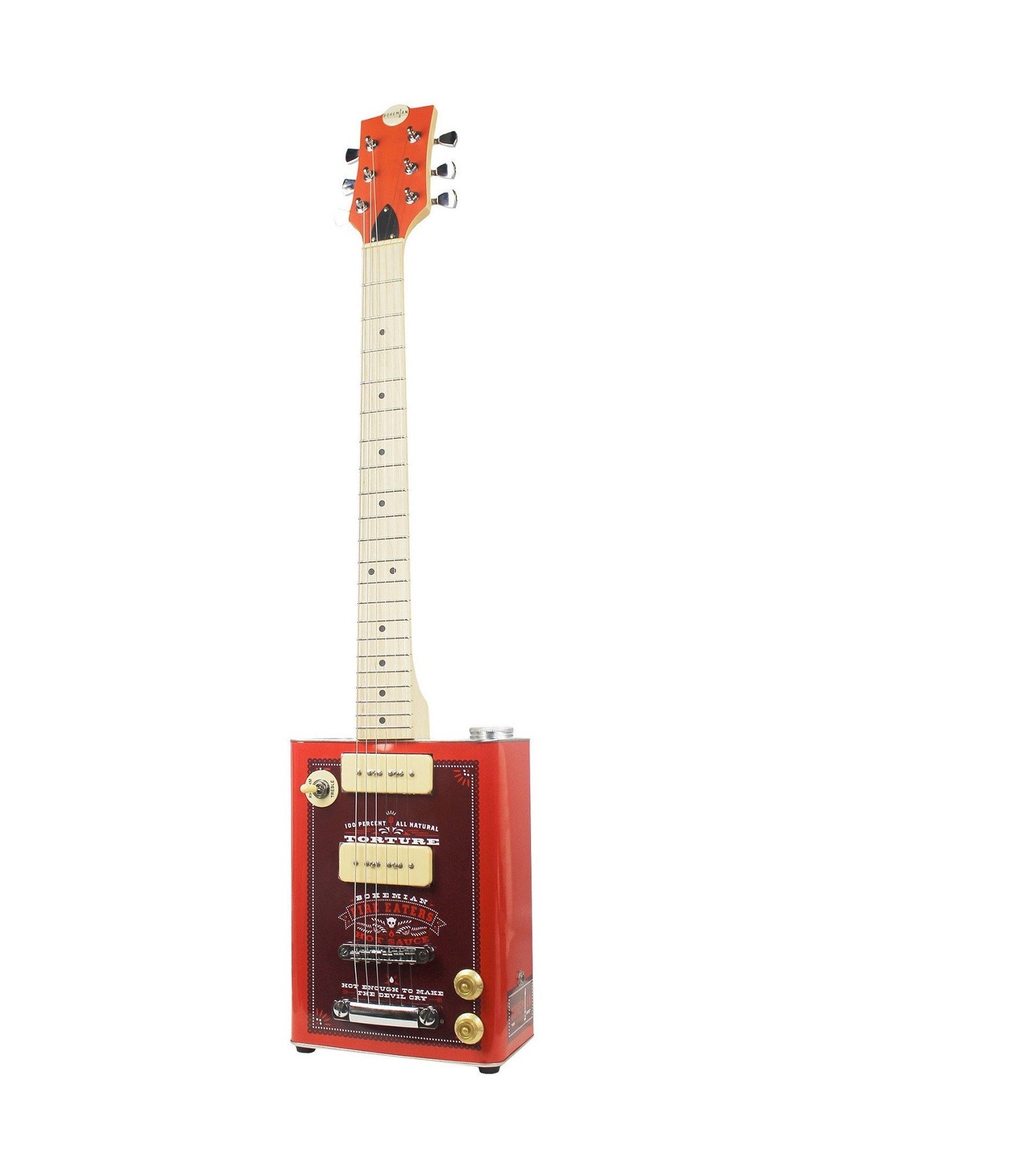 Guitarra Elétrica BOHEMIAN GUITARS OIL CAN BG15 HOT SAUCE