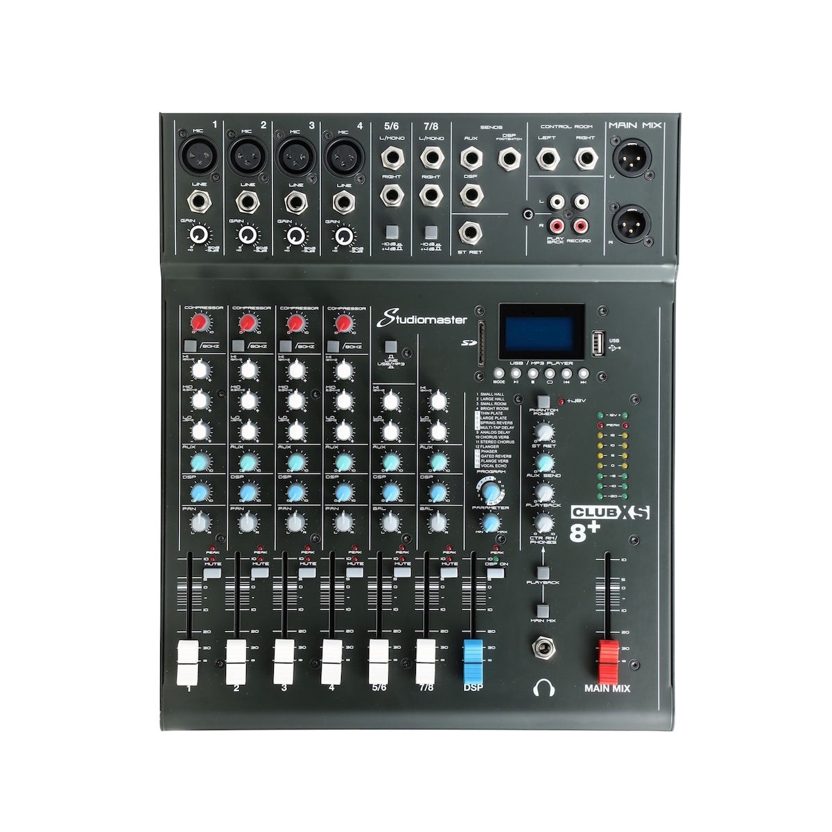 Mesa de Mistura Analógica STUDIOMASTER CLUB XS 8+