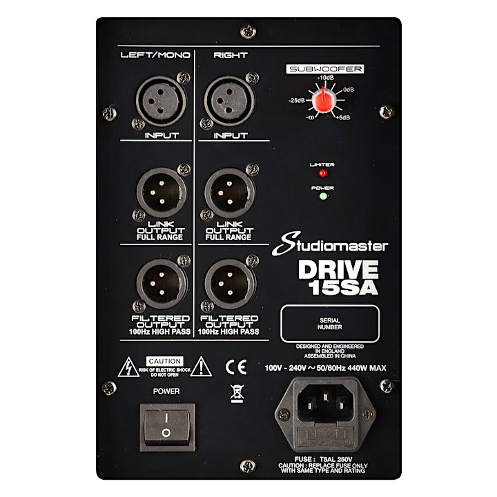 Coluna Ativa STUDIOMASTER DRIVE 15SA