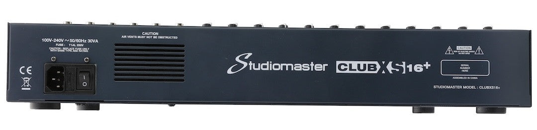 Mesa de Mistura Analógica STUDIOMASTER CLUB XS 16+