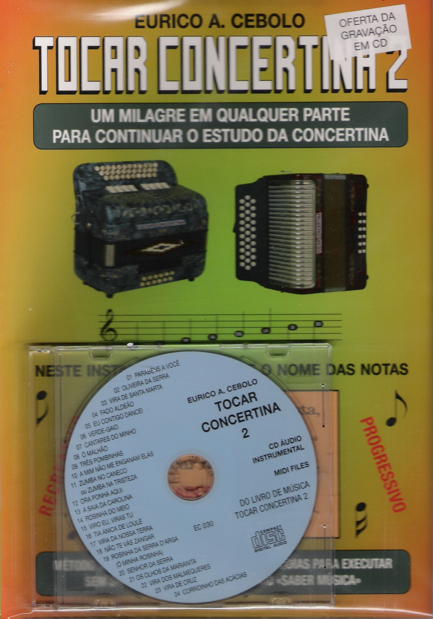 Livro EURICO CEBOLO - TOCAR CONCERTINA Nº 2