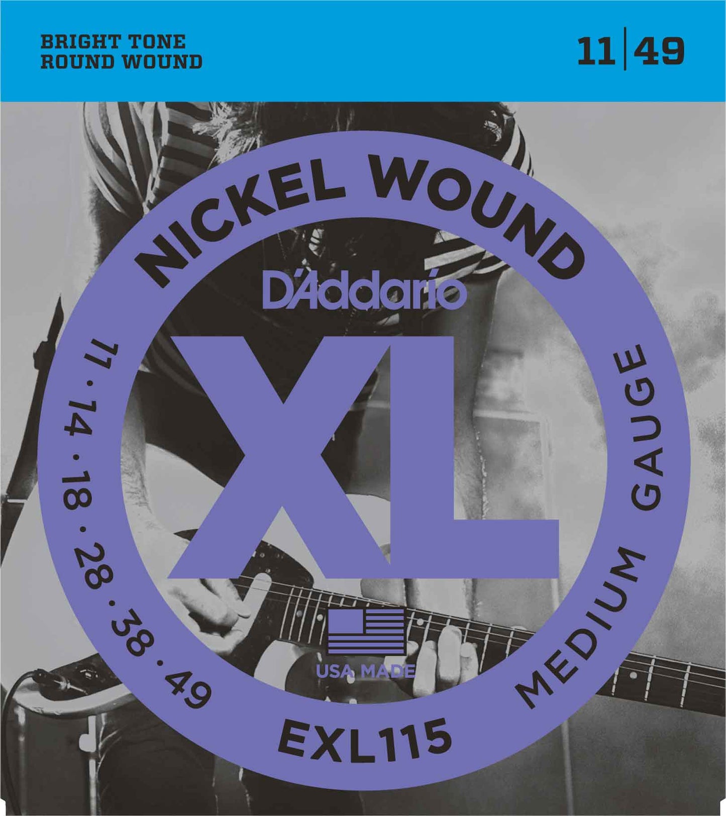Cordas Nickel Wound D'ADDARIO EXL115