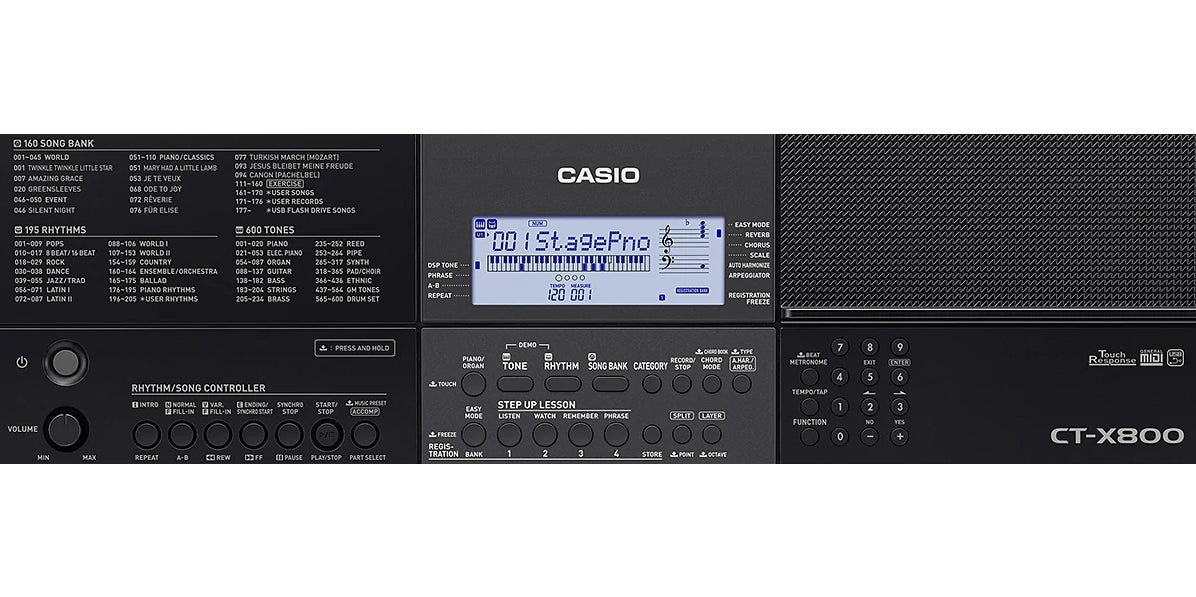 Teclado CASIO CT-X800