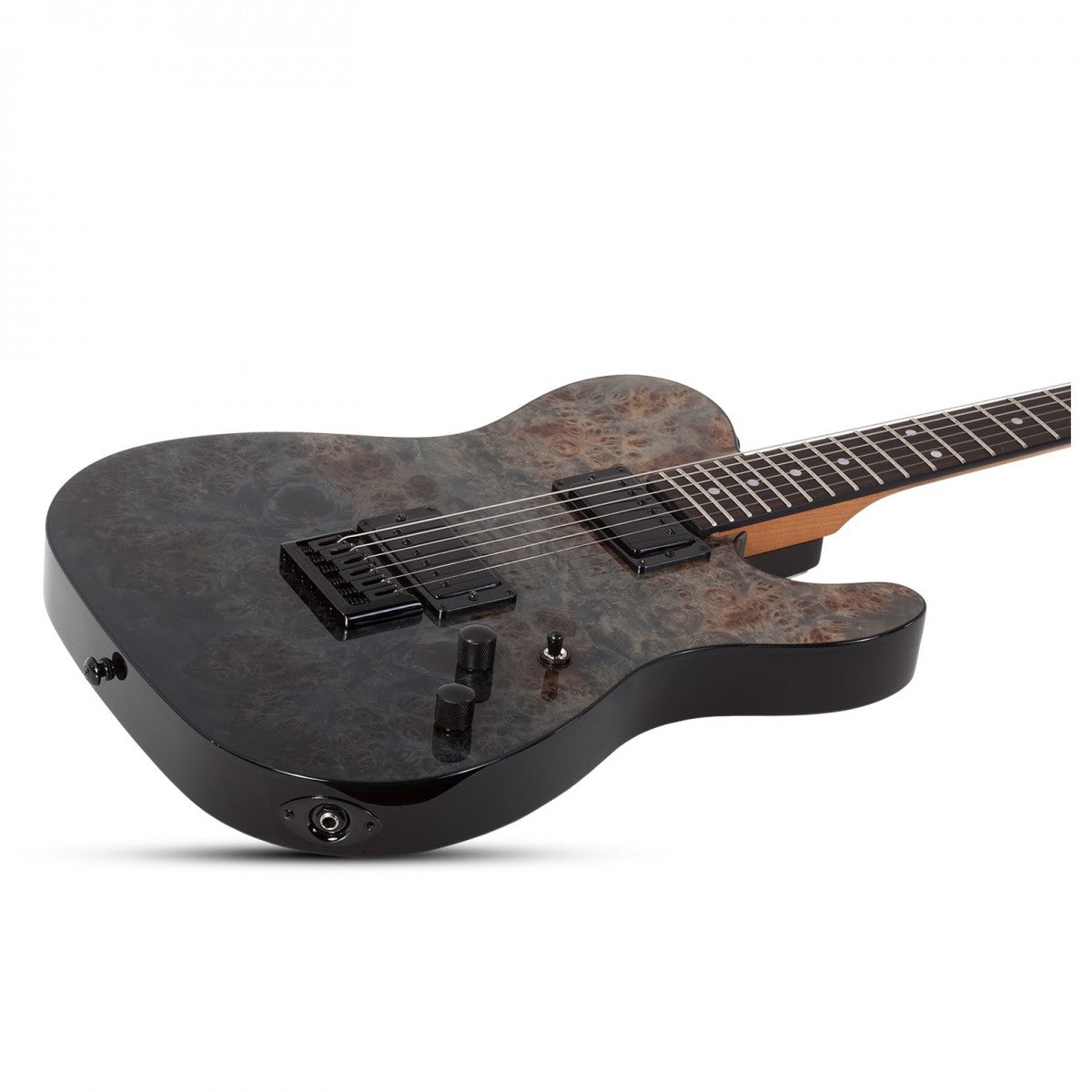 Guitarra Elétrica Schecter PT STANDARD BLACK FADE BURST BURL