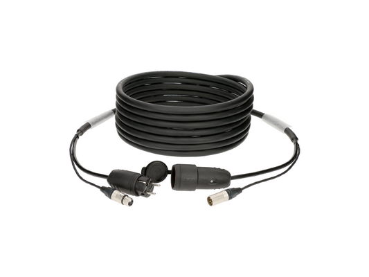 Cabo Híbrido XLR 3P + SCHUKO KLOTZ