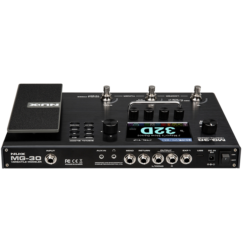 Pedaleira NUX MG-30 Modeling Guitar Processor