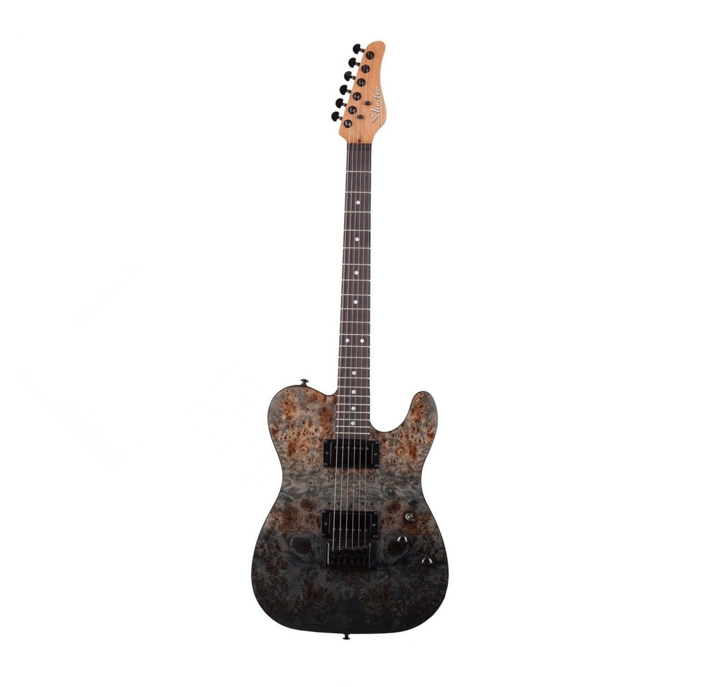 Guitarra Elétrica Schecter PT STANDARD BLACK FADE BURST BURL