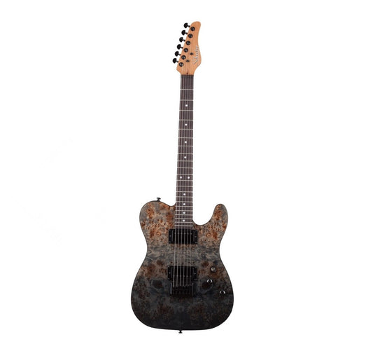 Guitarra Elétrica Schecter PT STANDARD BLACK FADE BURST BURL