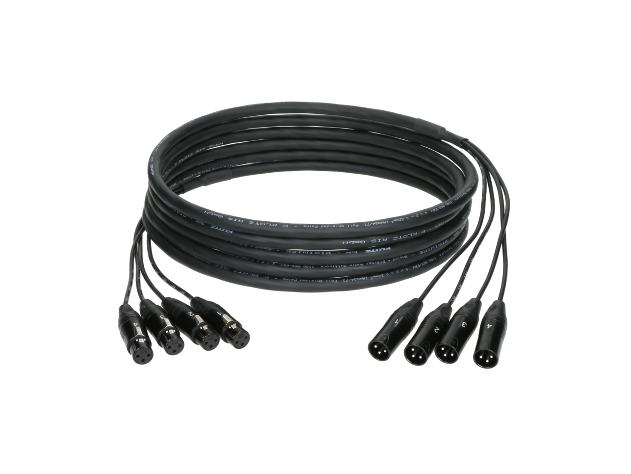 Cabo Loom 4x XLR 3P F/M KLOTZ