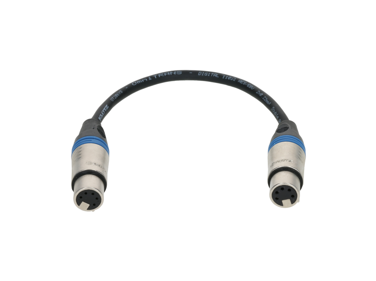 Cabo Adaptador DMX C/ XLR 5P F - XLR 5P F KLOTZ