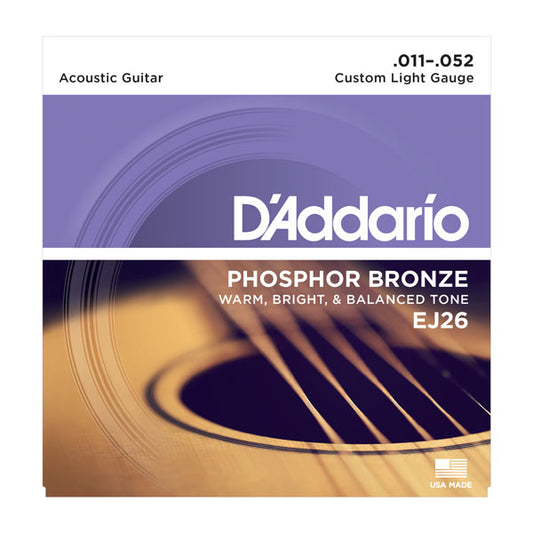 Cordas Phosphor Bronze D'ADDARIO EJ26