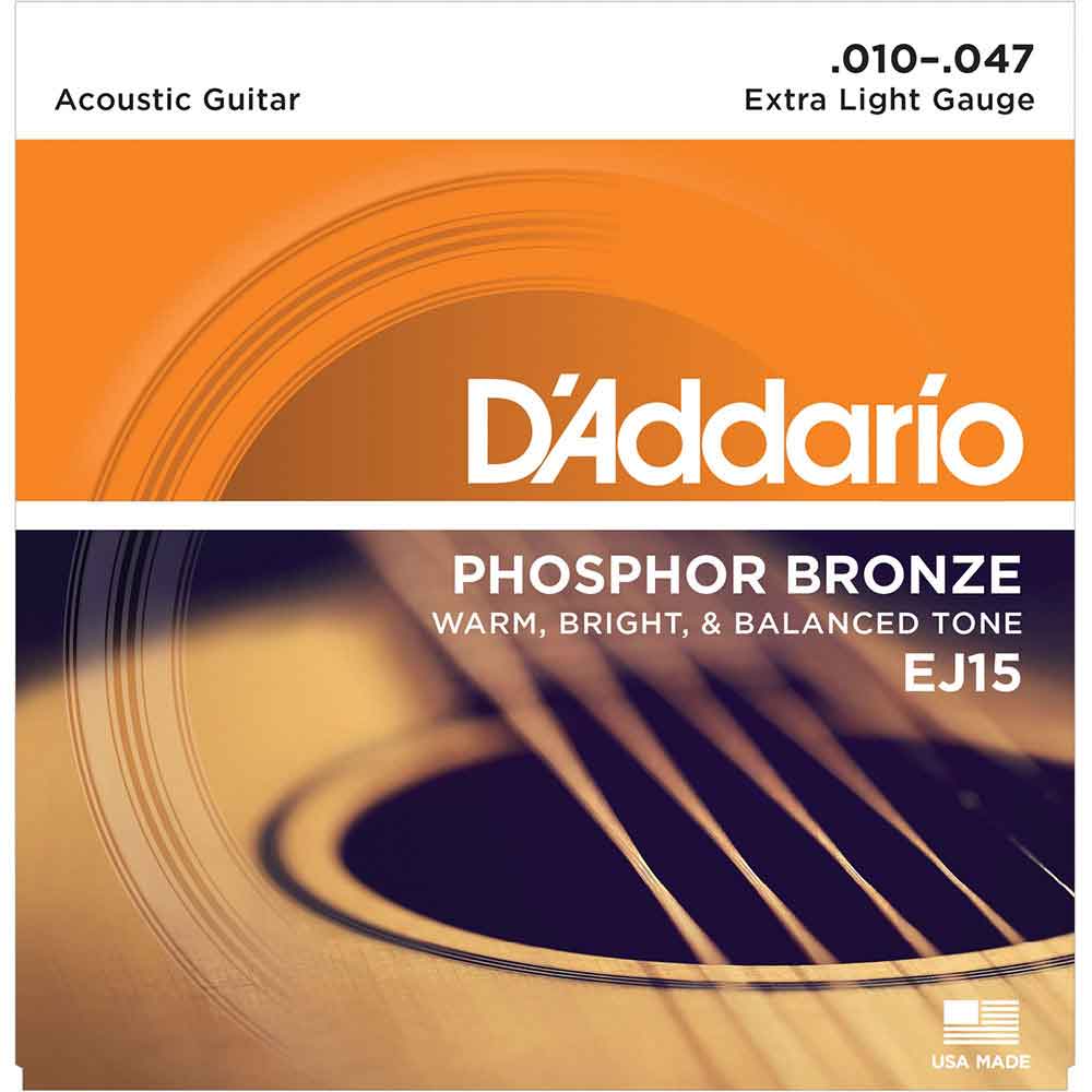 Cordas Phosphor Bronze D'ADDARIO EJ15