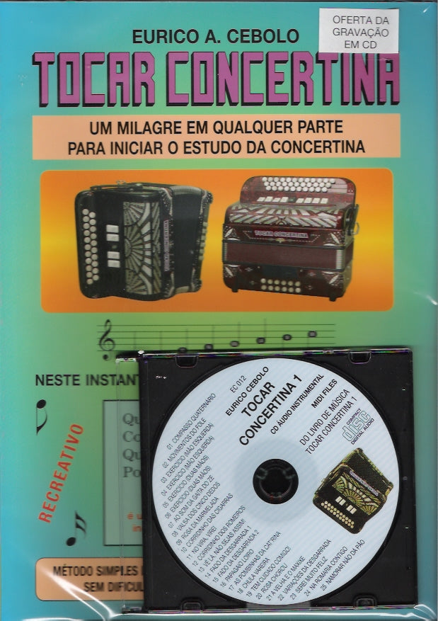 Livro EURICO CEBOLO - TOCAR CONCERTINA Nº 1